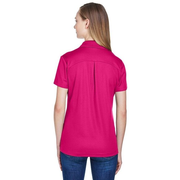 NWT‎ Devon & Jones CrownLux Performance Ladies Plaited Polo - Crown Raspberry XL - Picture 2 of 8